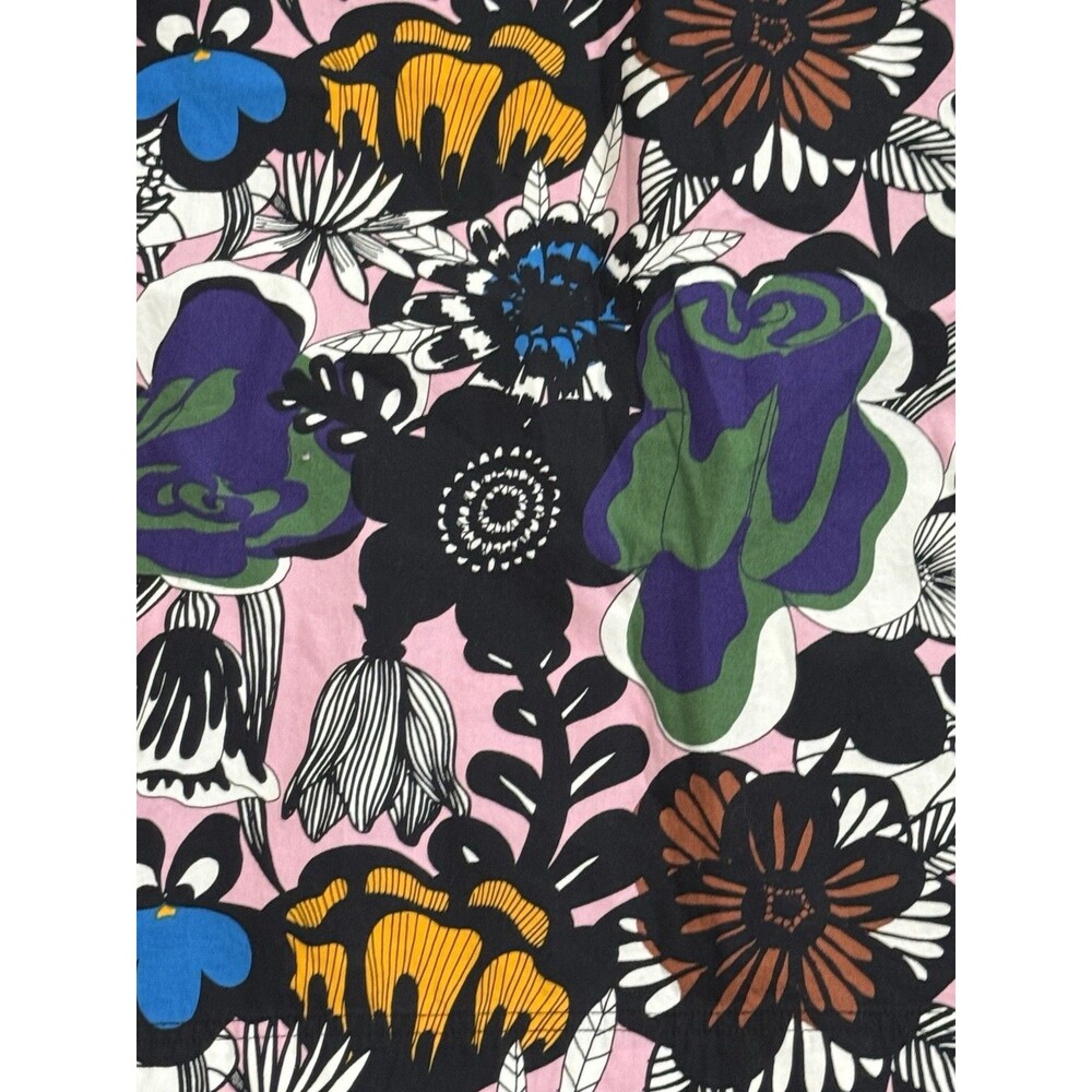 Marimekko x Uniqlo Colorful Floral Cotton Poplin Sleeveless Top Shirt Size M - Picture 6 of 6